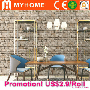 Guangzhou Cheap Price Home Decoration PVC Vinyl 3D Wall Paper